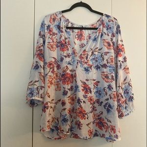 Violet + Claire / Size: XL / sheer blouse